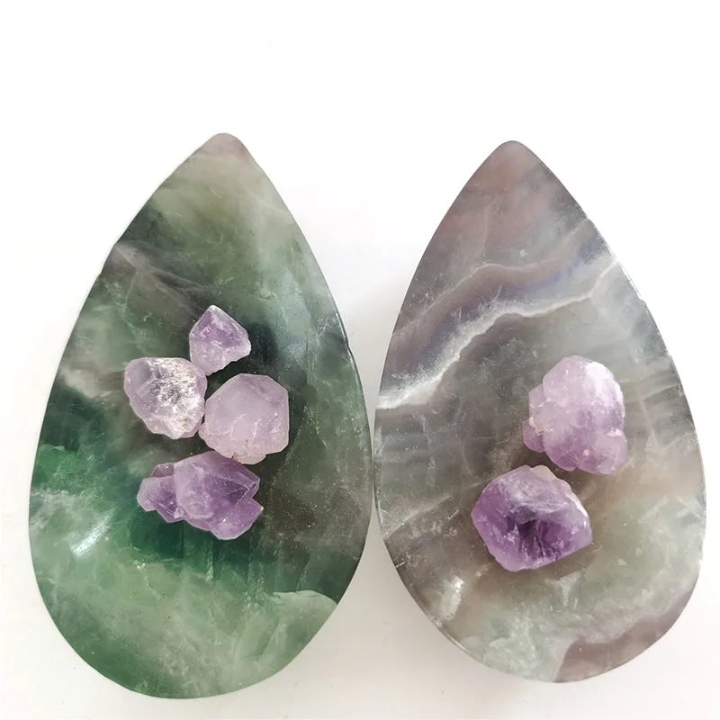 Wholesale natural crystal energy stone  fluorite bowls crystal bowls for home decorate