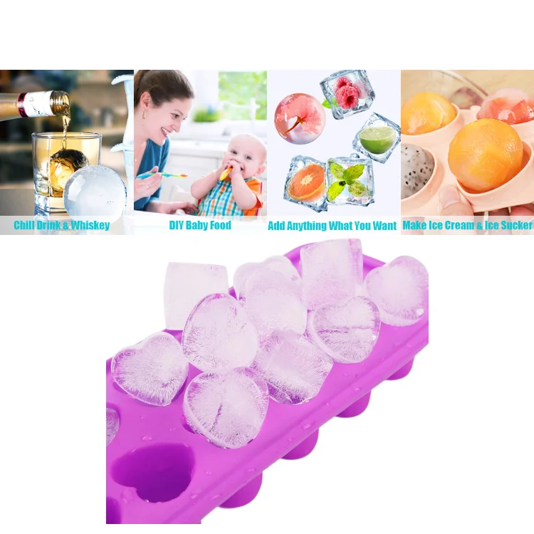 12 сетка силиконовый машина для льда лоток плесень бытовой холодильника в форме сердца форма кубика силикона