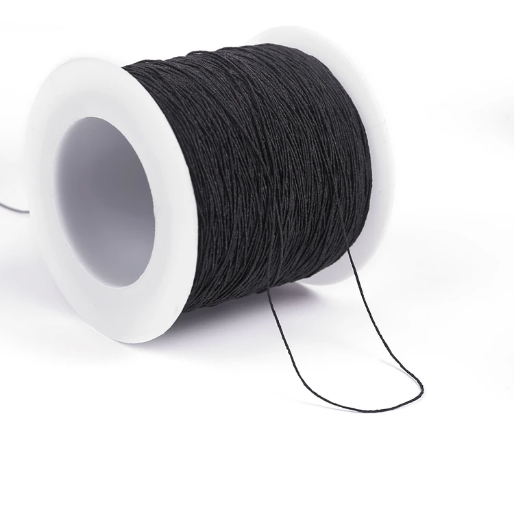 0.3mm Thin round elastic cord braided elastic stretch strap cord for sewing Elastic cord Sewing Elastic Thread