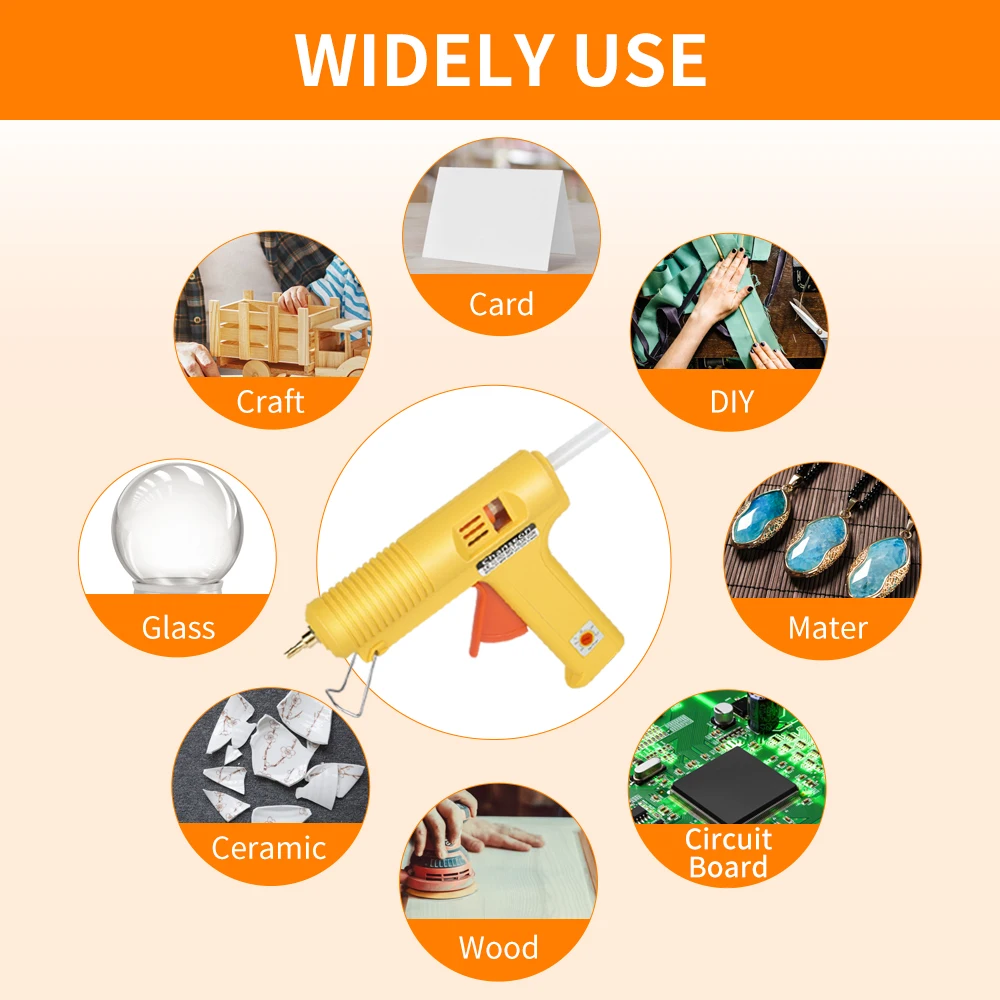 11mm-200mm Hot Glue Stick Factory Price DIY Transparent EVA Glue Sticks for Glue Gun