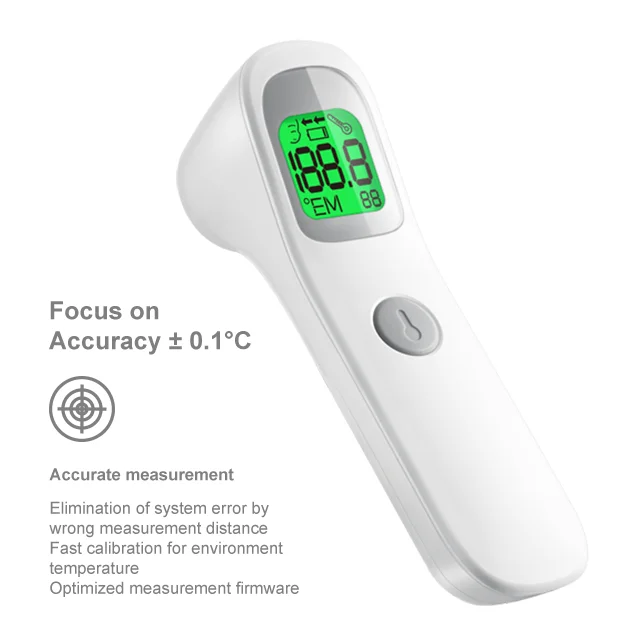 Hot sale digital infrared body thermometer non contact easy operation household portable backlight LCD handheld electronic