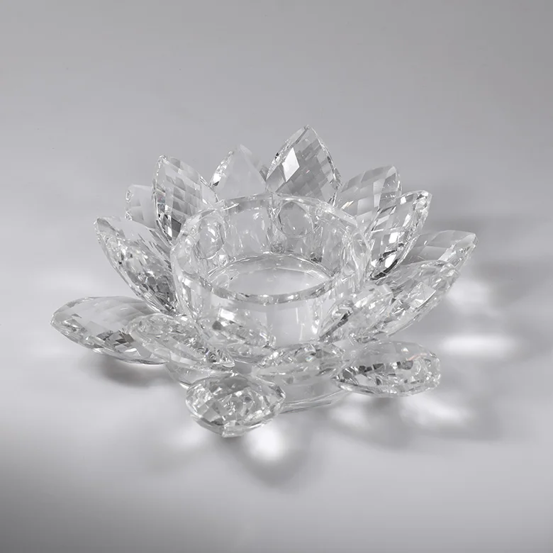  Лотоса с украшением в виде кристаллов Tealight подсвечник прозрачные
