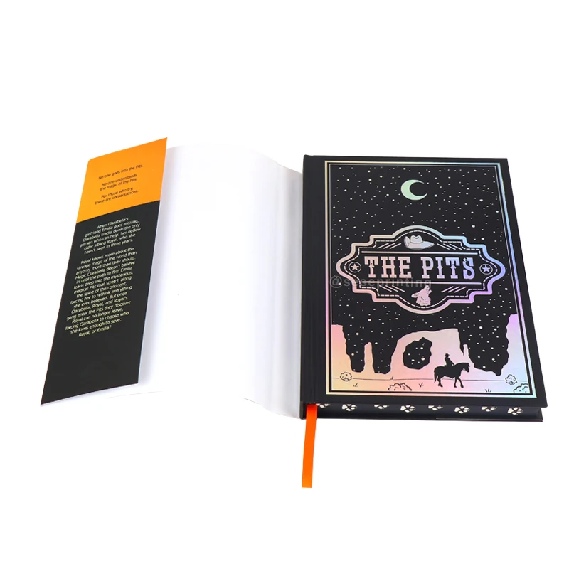 China Publishing Service Holographic Foil Book Custom Hardback Book Printing Sprayed Edges