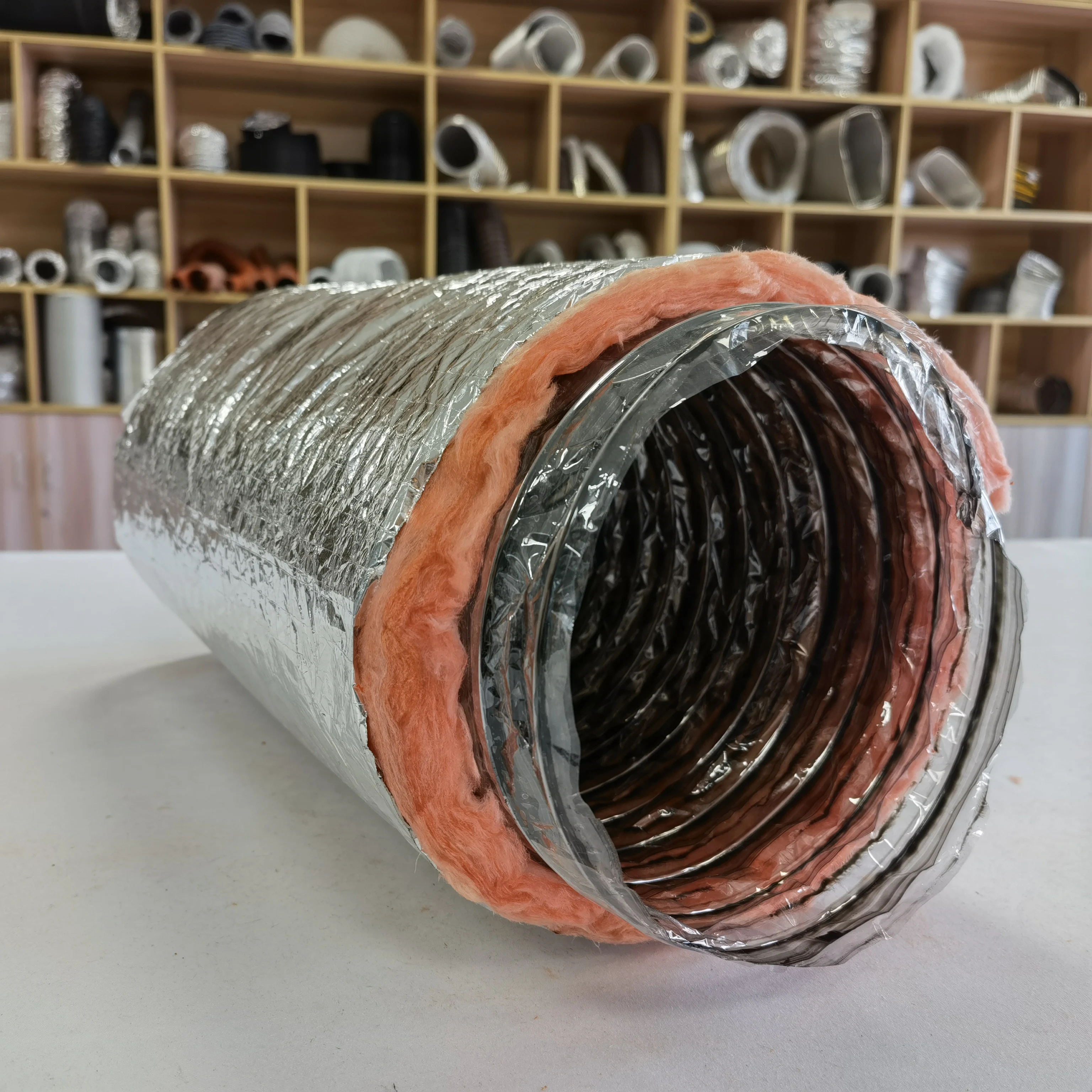 air conditioner ducting AIR DUCT MADE BY UL2818 GREEN GUARD FIBERGLASS flexible ducting