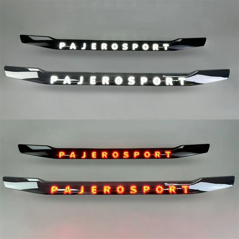 LED Rear Trunk Lid trim modified lights For Mitsubishi pajero Montero sport  2016 - 2020 Reflector Brake lamp drl tail Light