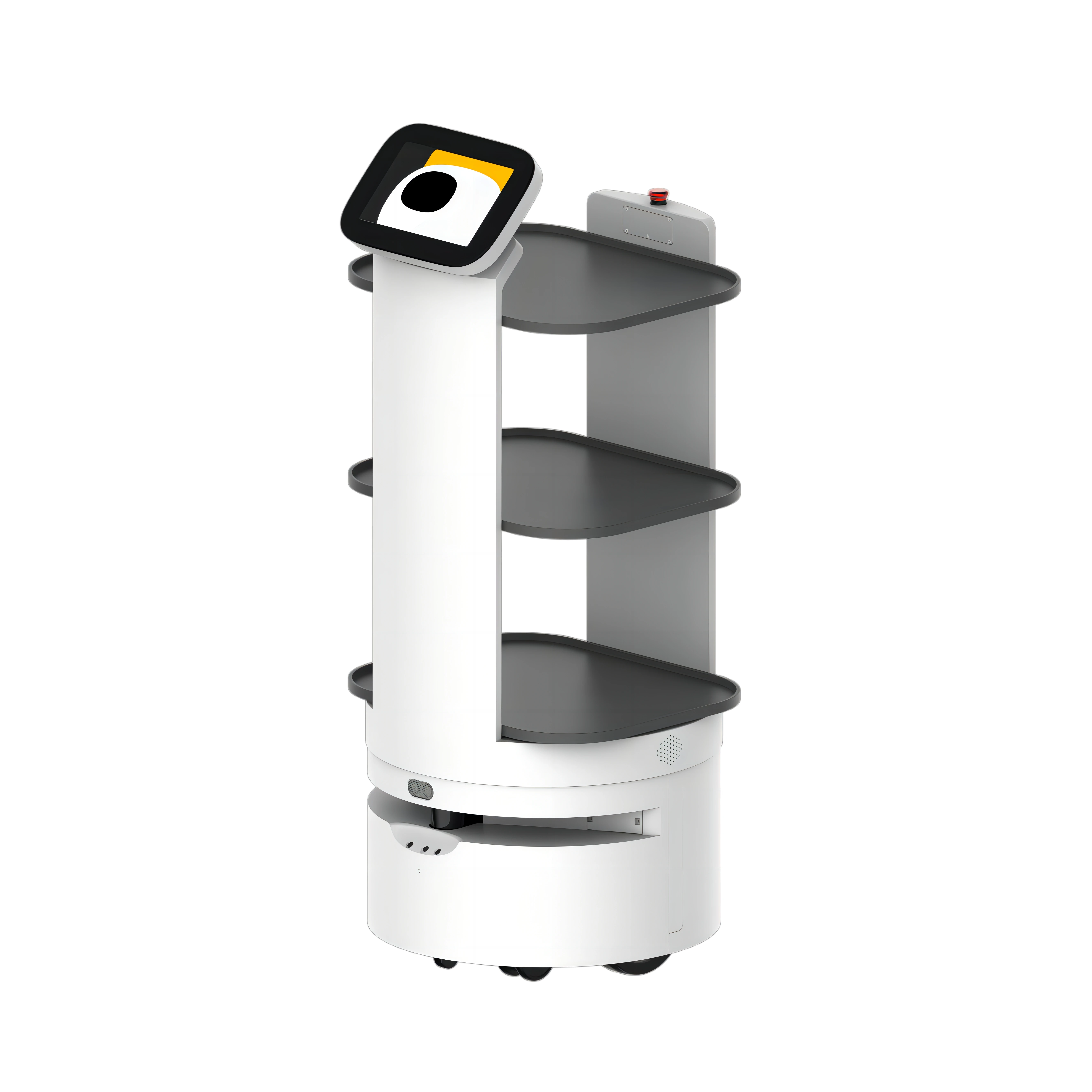 Intelligent Remote Control Delivery Food Cart Autonomous Restaurant Service Robot Self Driving Food Delivery Robot