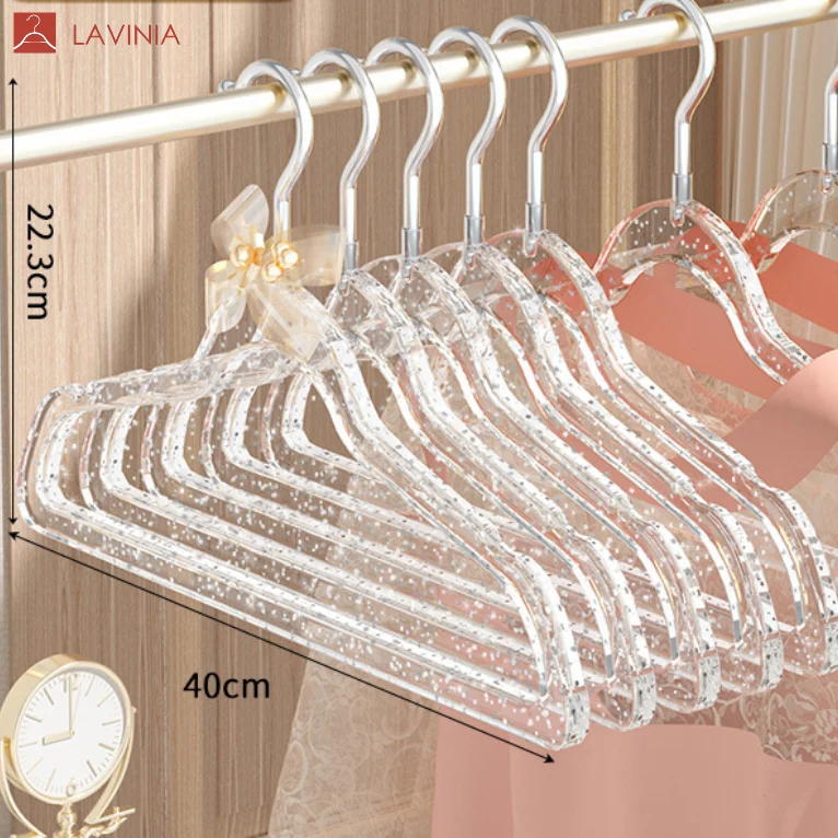 Lavinia Crystal Transparent Hangers Ladies Wedding Dress Light Acrylic Clothing Store Hanger