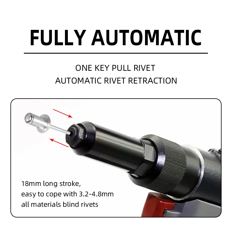 pro-2500XT2 3.2-4.8mm Factory New Pneumatic Air Rivet Gun hand rivet gun pneumatic rivet gun