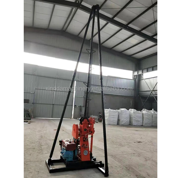Small Gasoline Borehole Machine One Man Operate Portable Core Drilling Rig