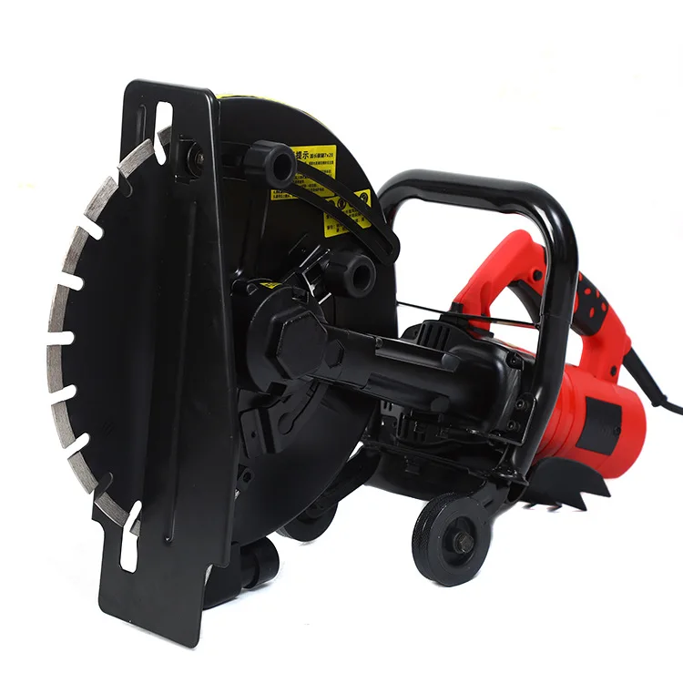 High-Power 350mm Electric Wall Slotting Machine DIY Marble Circle Saw Cutting Road Grooving Ceramic Tile Stone Cutter Stone Work