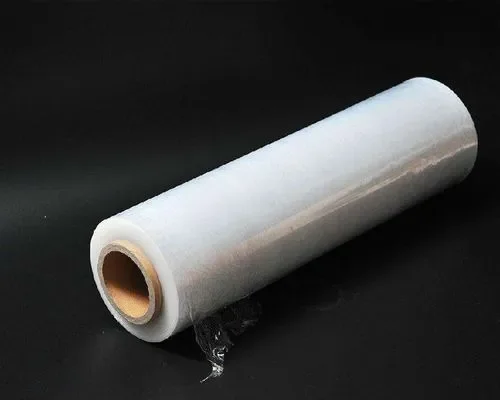 PE Shrink Clear Roll Stretch Film Soft Plastic LLDPE for Packaging Moisture and Waterproof Customizable Logo Printing