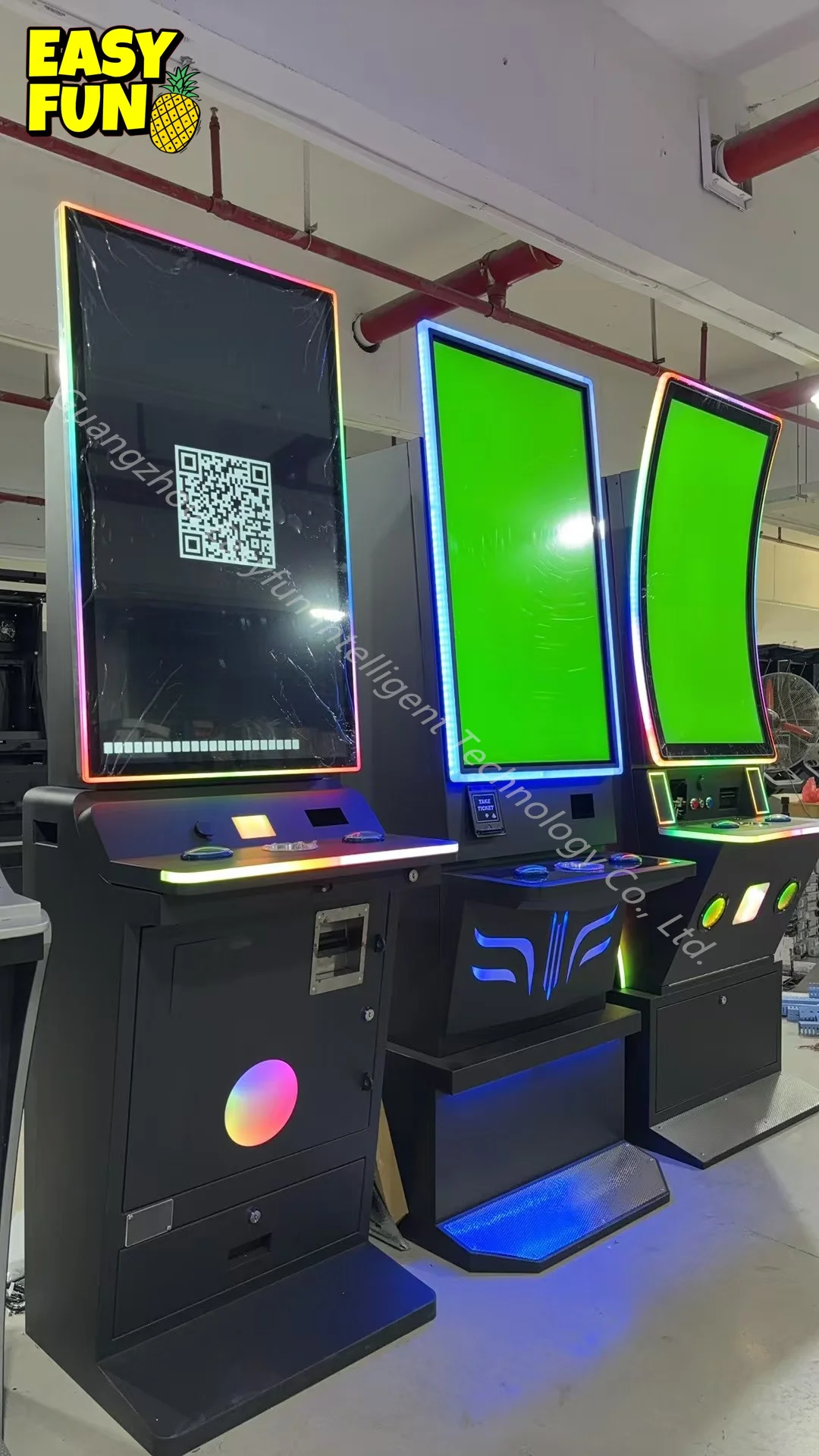 Popular USA 43 Inch Vertical Curved Screen 5 in 1 Multi Amusement Video Game Board Cabinet High Roller