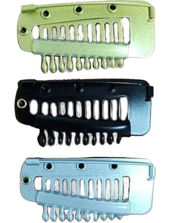 chunni grip clips Snap Clips with safety Pin For Weft Hair Extensions