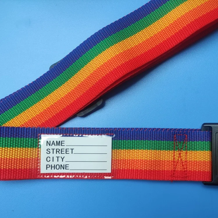 Heavy duty adjustable suitcase belt travel luggage strap with combination lock