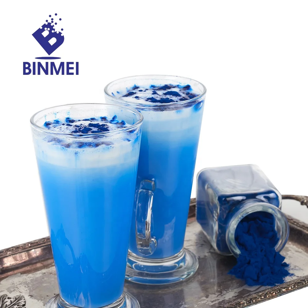 Spirulina Phycocyanin Powder E10 Manufacture 100% Natural Food Supplement Blue Herbal Extract Protein Whole Plant