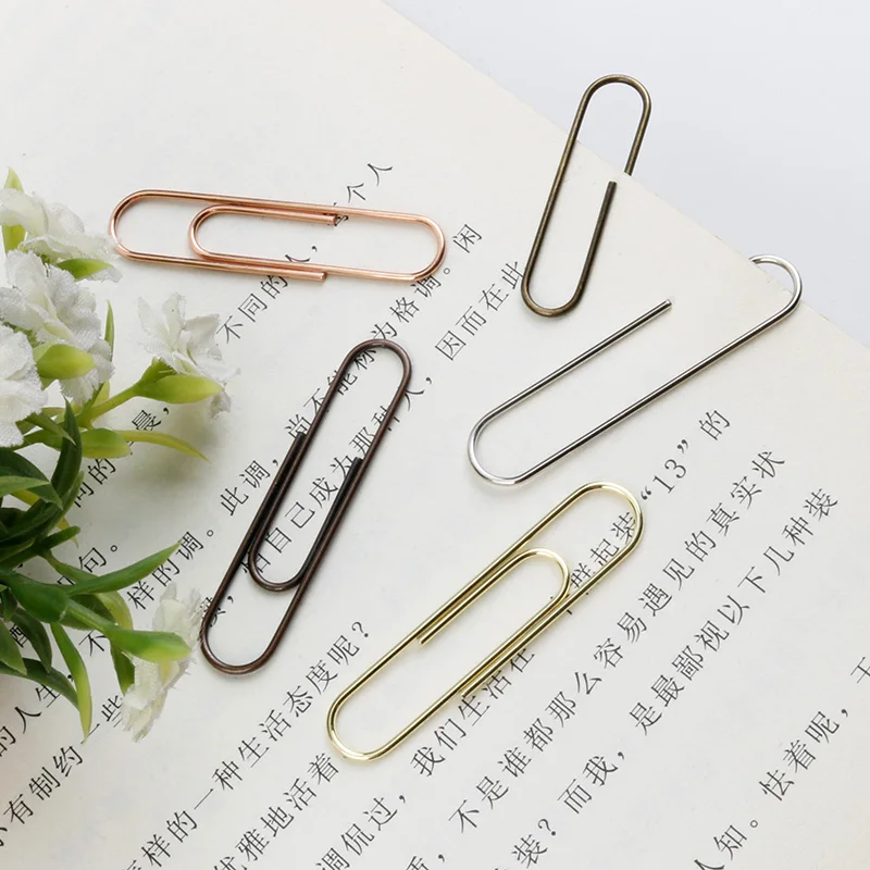 2021 50 мм Красочные канцелярские товары для дома и офиса, металлическая Закладка, зажим для бумаги Jumbo