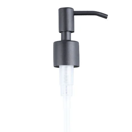 Black coated 304 Stainless Steel Metal Hand Liquid Soap Dispenser Pump
