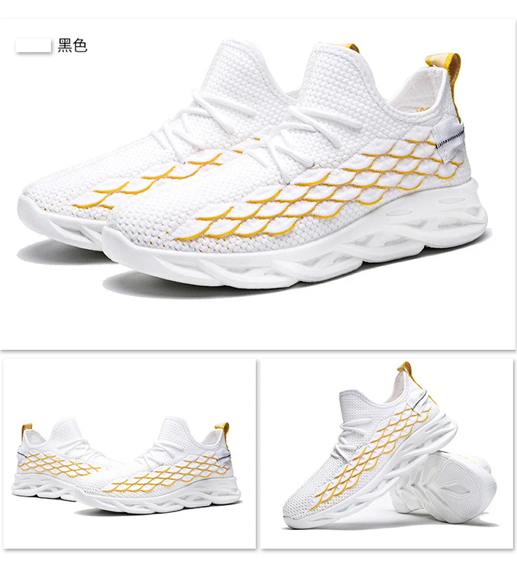 blank logo custom  black flying knit  durable lightweight breathable blade rebook  original  sports   new styles shoes sneaker