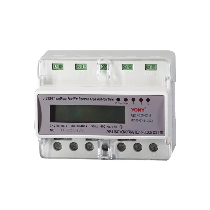 Various good quality DTS3666 YONY three phase electric din rail kwh meter,electric meter