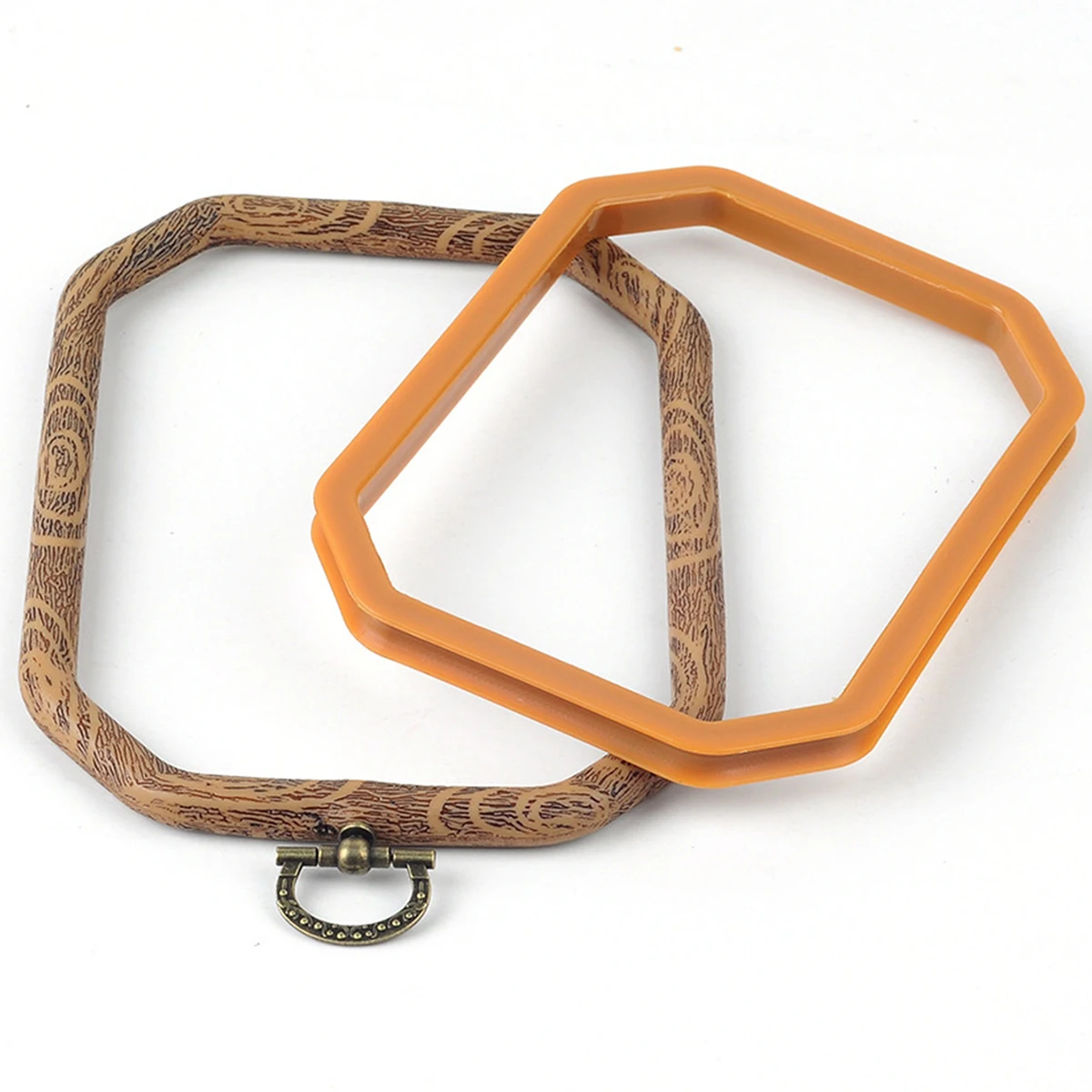 2 Shape Embroidery Hoop Wooden Hoop Frame Embroidery