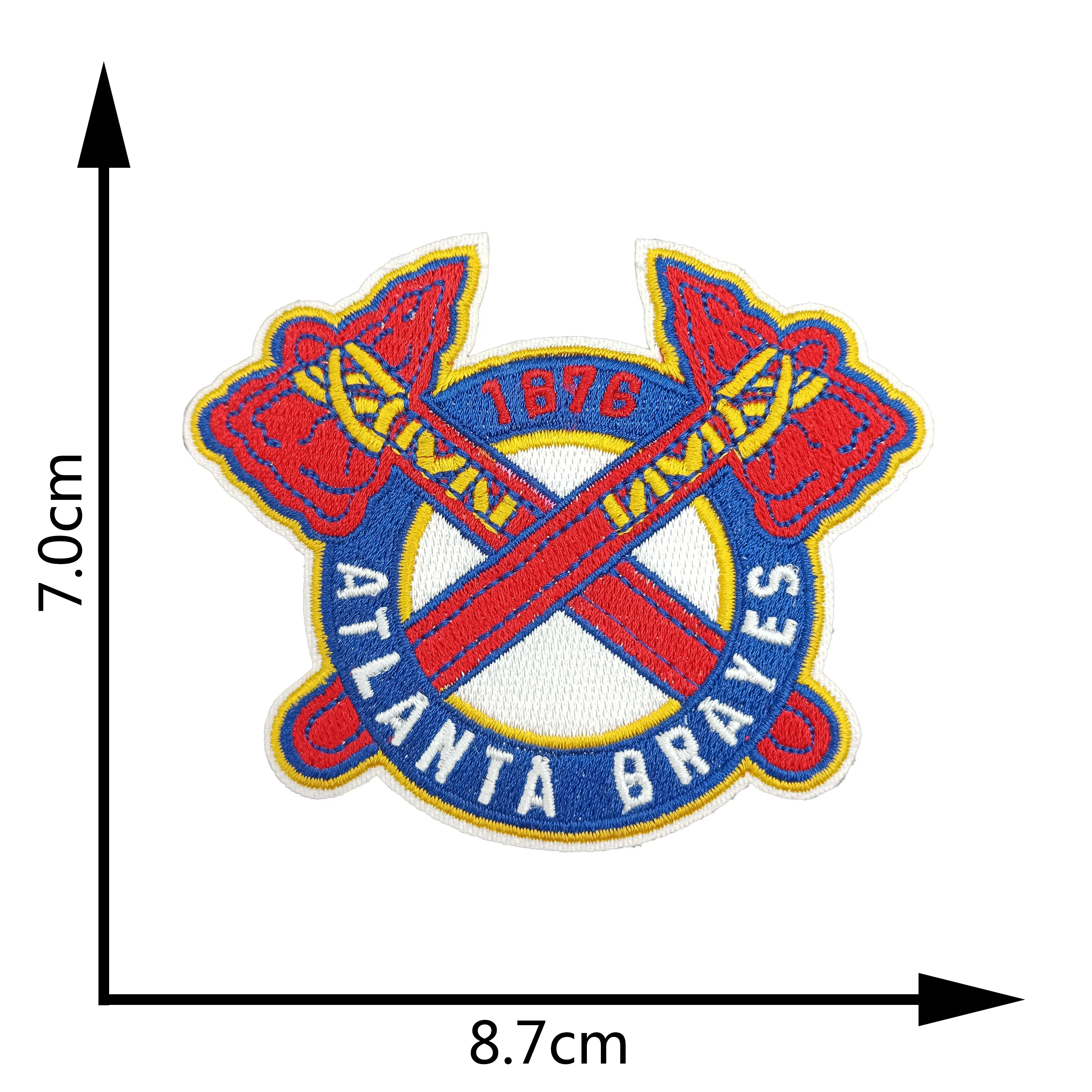 American Football Champions League Team Baseball Team LOGO Handmade Embroidered Iron-On Patches Sports Applique Patches