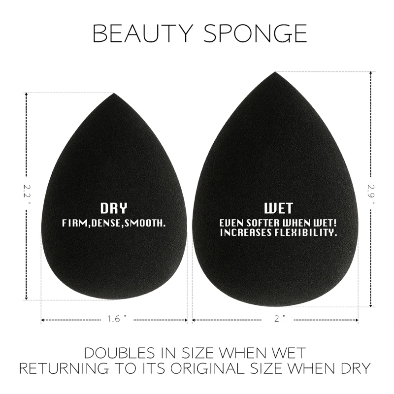 
Amazon Top Seller Non-Latex Free Material Private Label Wholesale Cosmetic Puff Foundation Makeup Sponge Blender 