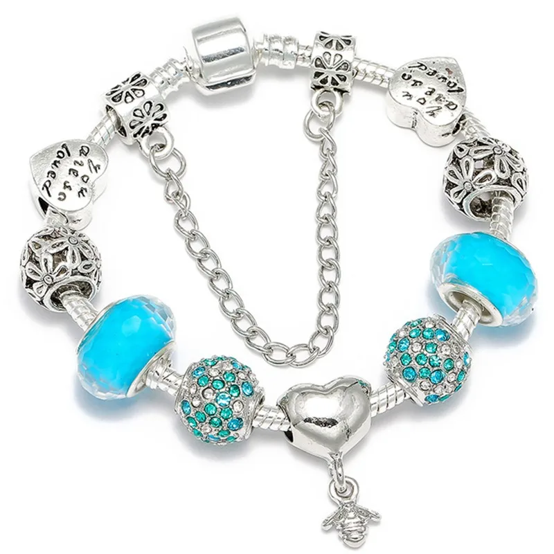 Женский браслет с кристаллами