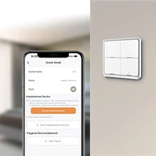Broadlink Bluetooth Smart 4 кнопки сцены переключатель дистанционного управления DIY Беспроводной Выключатель света кнопочный