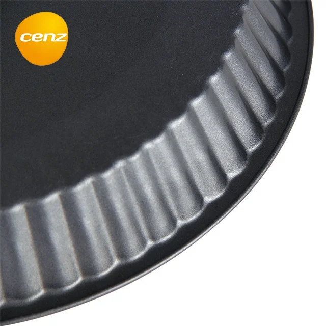 Nonstick Large Pie Pans Carbon Steel Round Fluted Tube Cake Mold  Plate Deep Baking Tray Quiche  Pie Tart Pan Bakeware Factory
