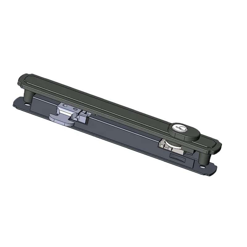 heavy duty aluminum alloy sliding safety handle lock with key for entry doors and windows