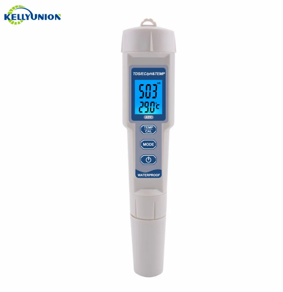 4 in 1 High Accuracy TDS/TEMP/EC/PH Meter and Water Tester For Tap water and pure water