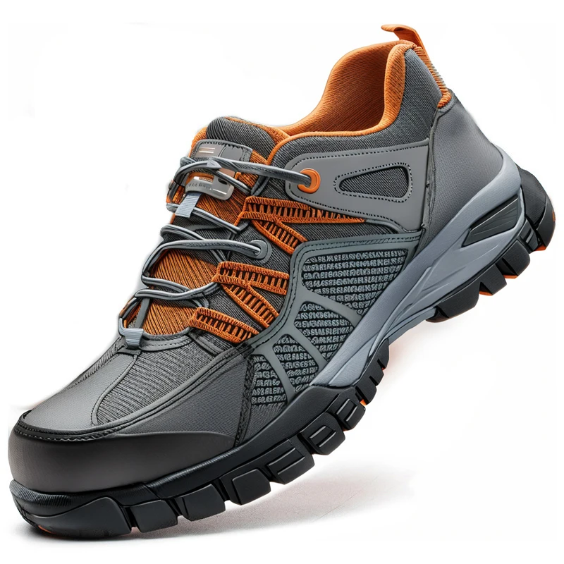Breathable Odor-Proof Work Shoes Lightweight Construction Site Labor Protection Wear-Resistant Safety Shoes