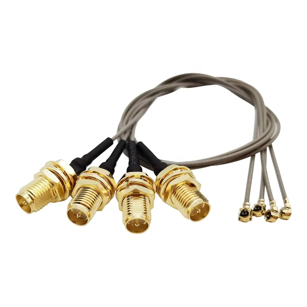 4pcs Good Selling Coaxial Cable RP-SMA Female to Ipex 1.13 Cable Ipex to RPsma SMA to Ipex