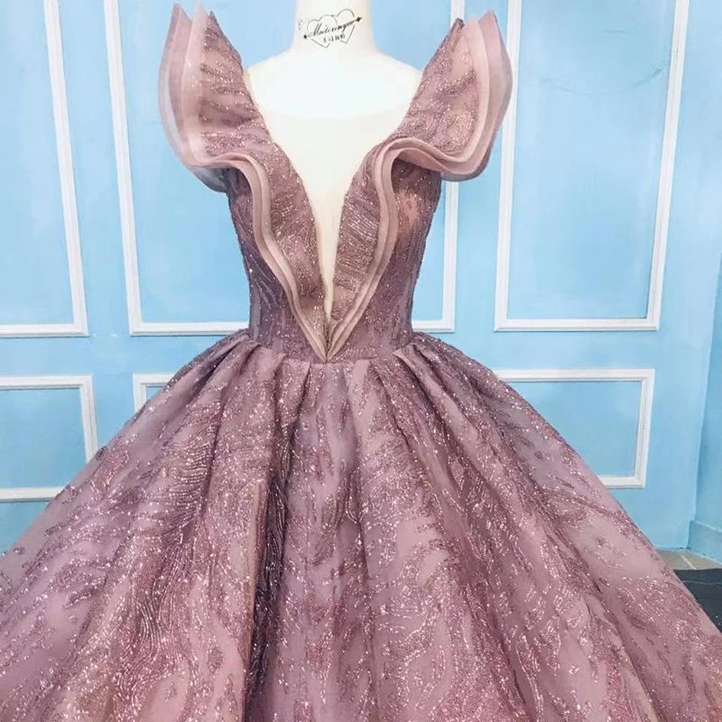 9777 New Design Fashion Pink High Quality Lace Embroidered Backless Long Evening Dress