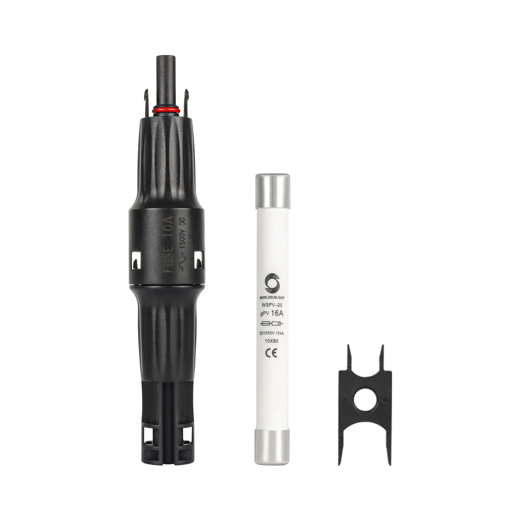 WSPVFC 10A 12A 15A 20A 30A 1500V DC предохранитель для панели солнечных батарей защитный PV фотоэлектрический Разъем Предохранитель