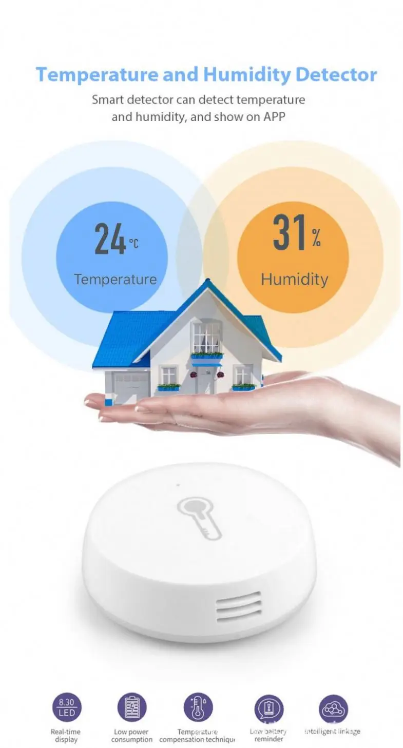 Tuya Smart Life ZigBee 3.0 Temperature And Humidity Sensor