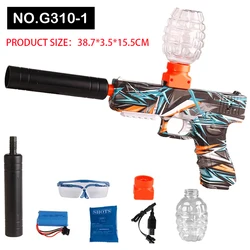 Wholesale Graffiti Gel Blaster Gun Electric High Speed Firing Gel Blaster Gun Outdoor Sports Toys Water Ball Guns