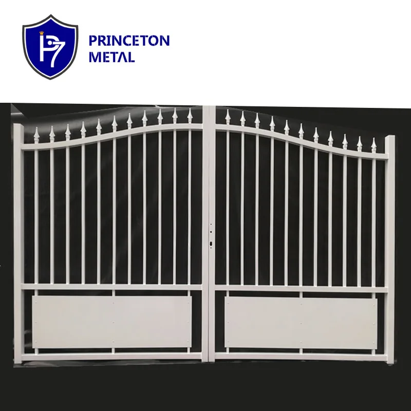 custom making aluminum single driveway gate