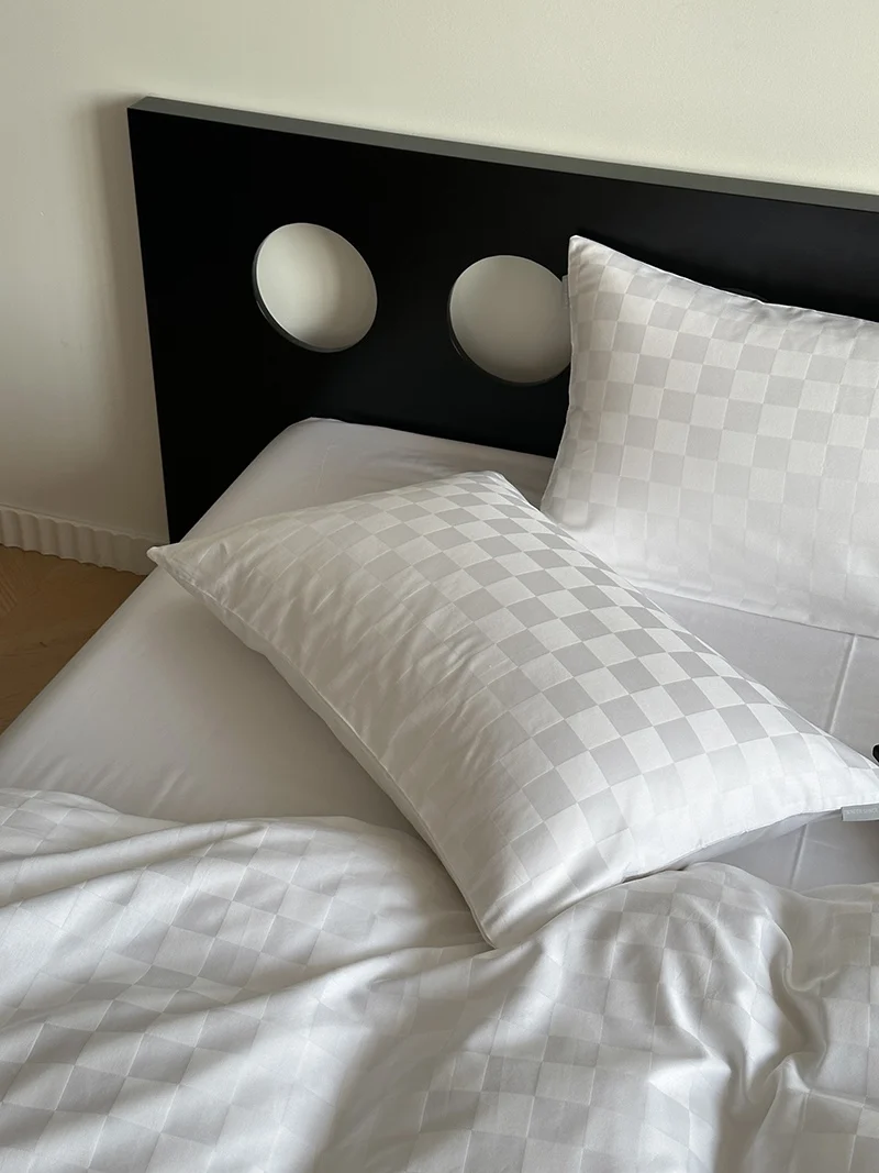 SANHOO Luxury Jacquard Hotel Bedding Supplies 5 Star Hotel Bed Linen 100s Percale Cotton Bedsheets