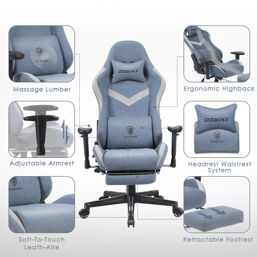 2023 Hot Selling Factory Direct Multi-function Healthcare Ergonomic Swivel Racing  Office Furniture Gaming Chair For Silla Gamer