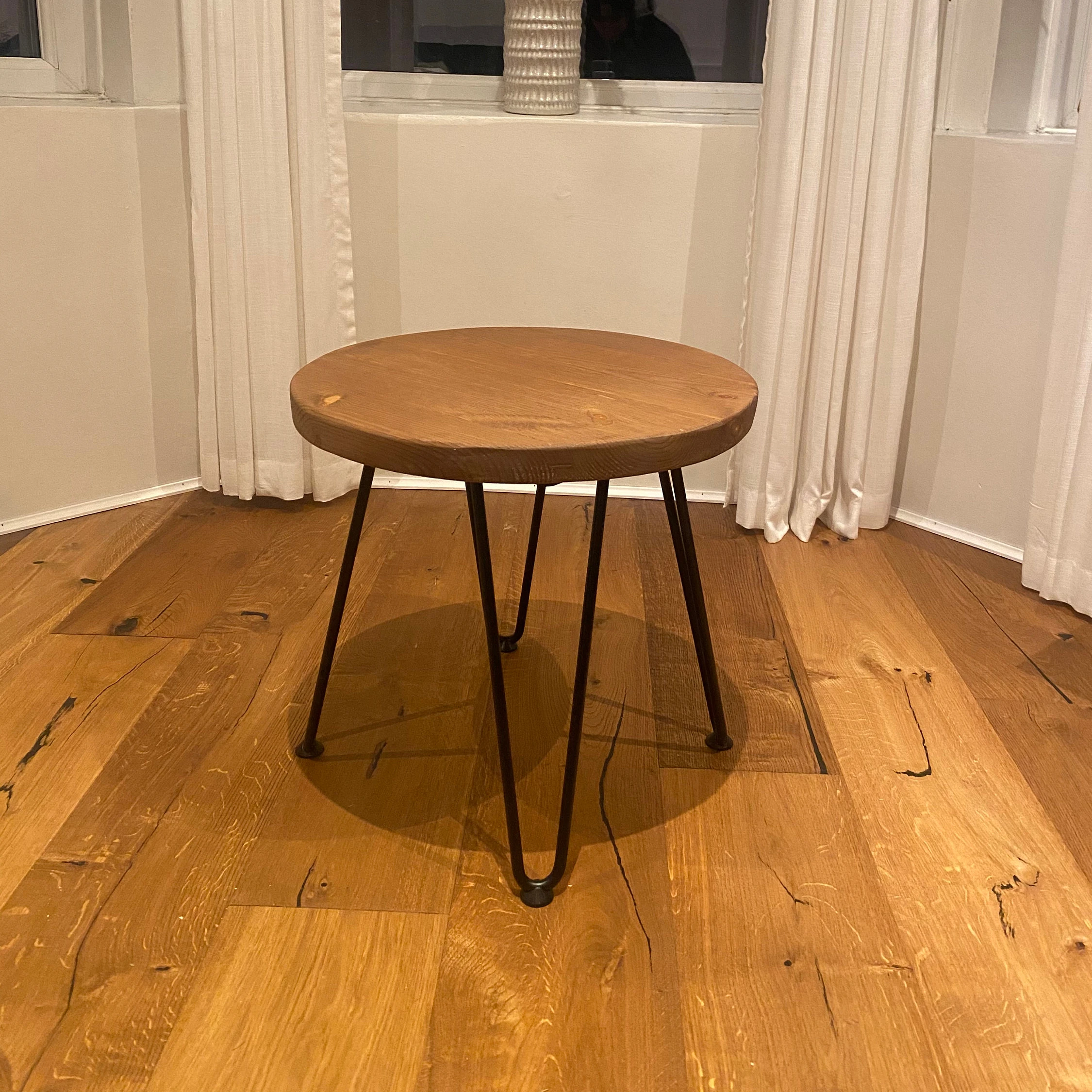 Luxury Modern Wooden Solid Oak Table with Metal Legs Hot Sales Coffee Table Furniture