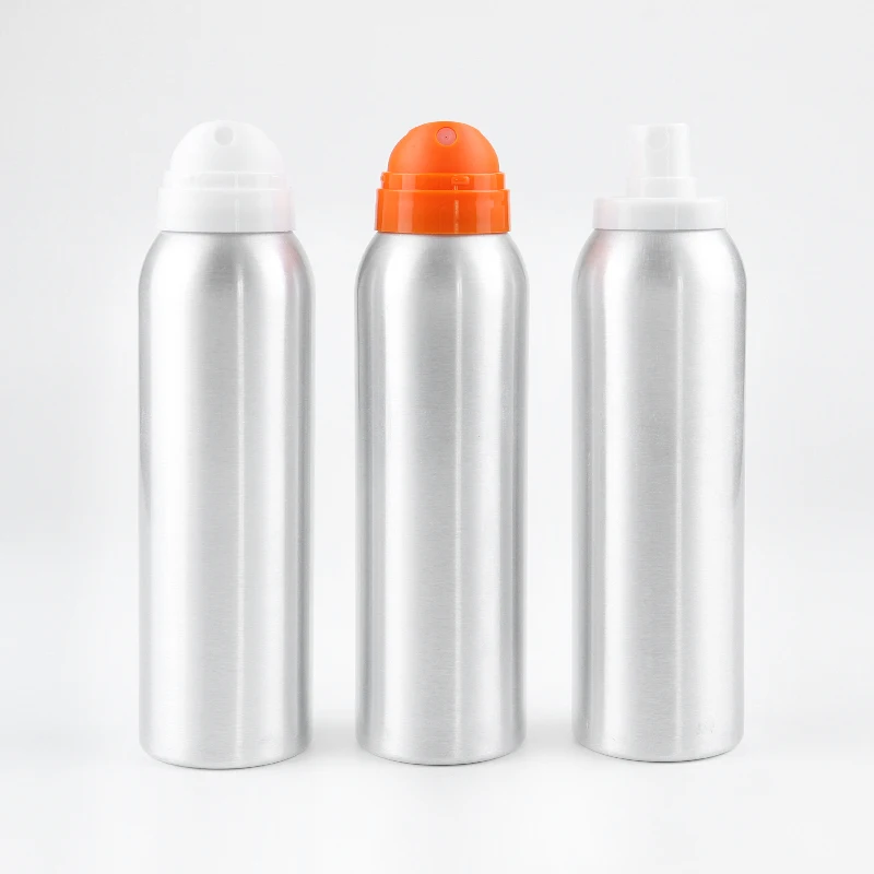 High Quality 150ml Fine Mist Sunscreen Spray Bottle White Metal Aerosol for Nose for Daily Use