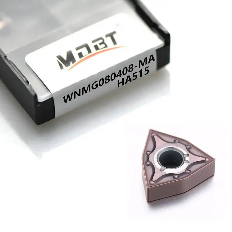 MDBT CNC Indexable Cutting Tools Lathe Machining Tungsten Carbide Turning Inserts WNMG080404/080408