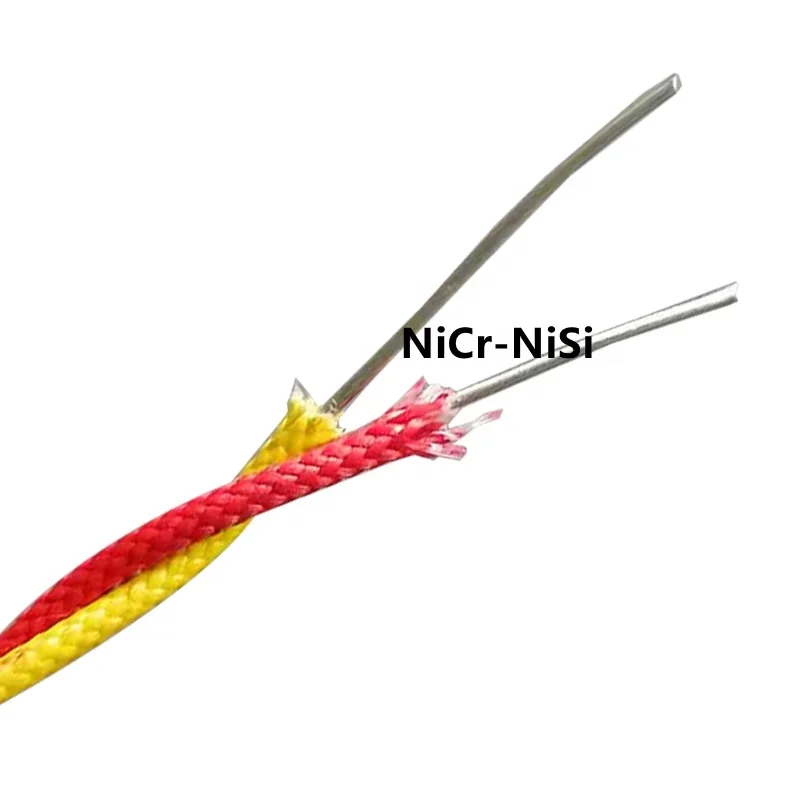 22SWG Thermocouple cable with Vitreous Silica insulation 0.71mm glassfiber insulated type K thermocouple wire