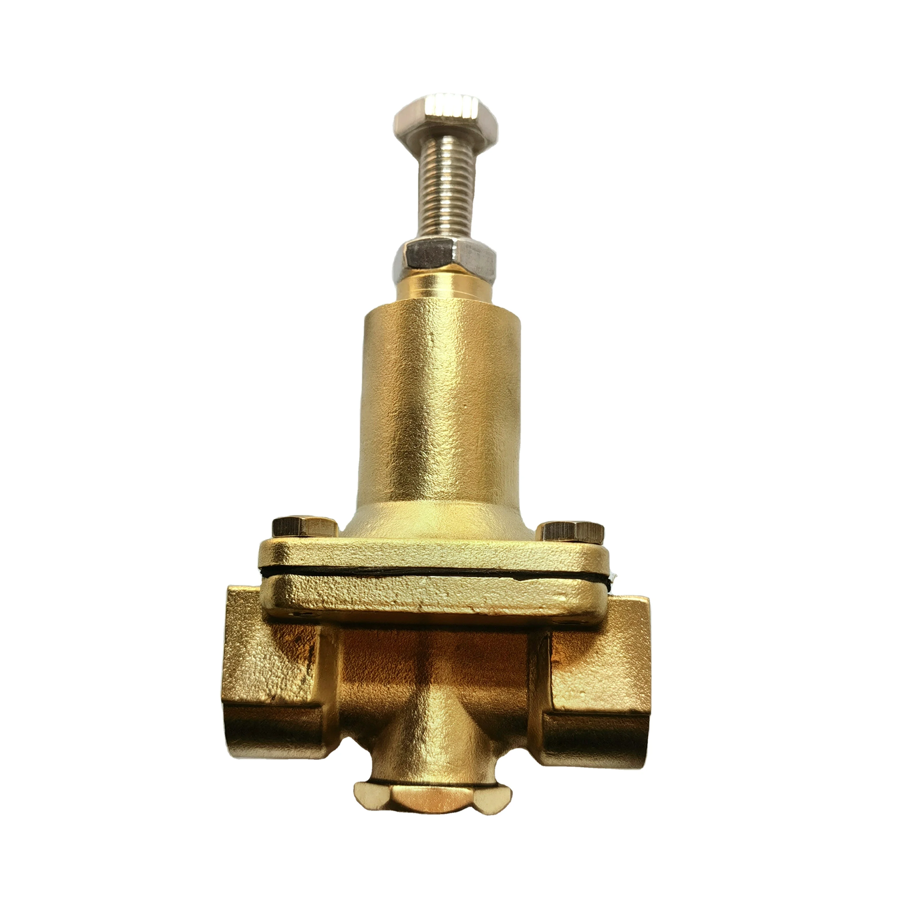 Brass adjustable reducing pressure relief valve with 3/8 inch 1/2 inch