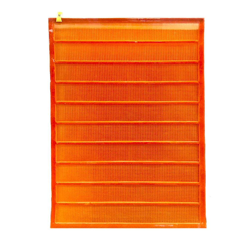 linear vibrating trommel tension polyurethane wave screen polyurethane dewatering screen panel polyurethane edged steel screen