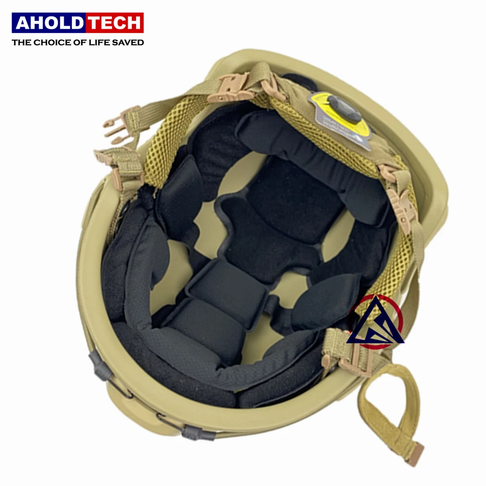 
AHOLDTECH F-S02 Bulletproof Helmet Lightweight ISO NIJ IIIA 3A FAST High Cut CAM FIT Dial EPIC Liner PE BOA Ballistic Helmet 