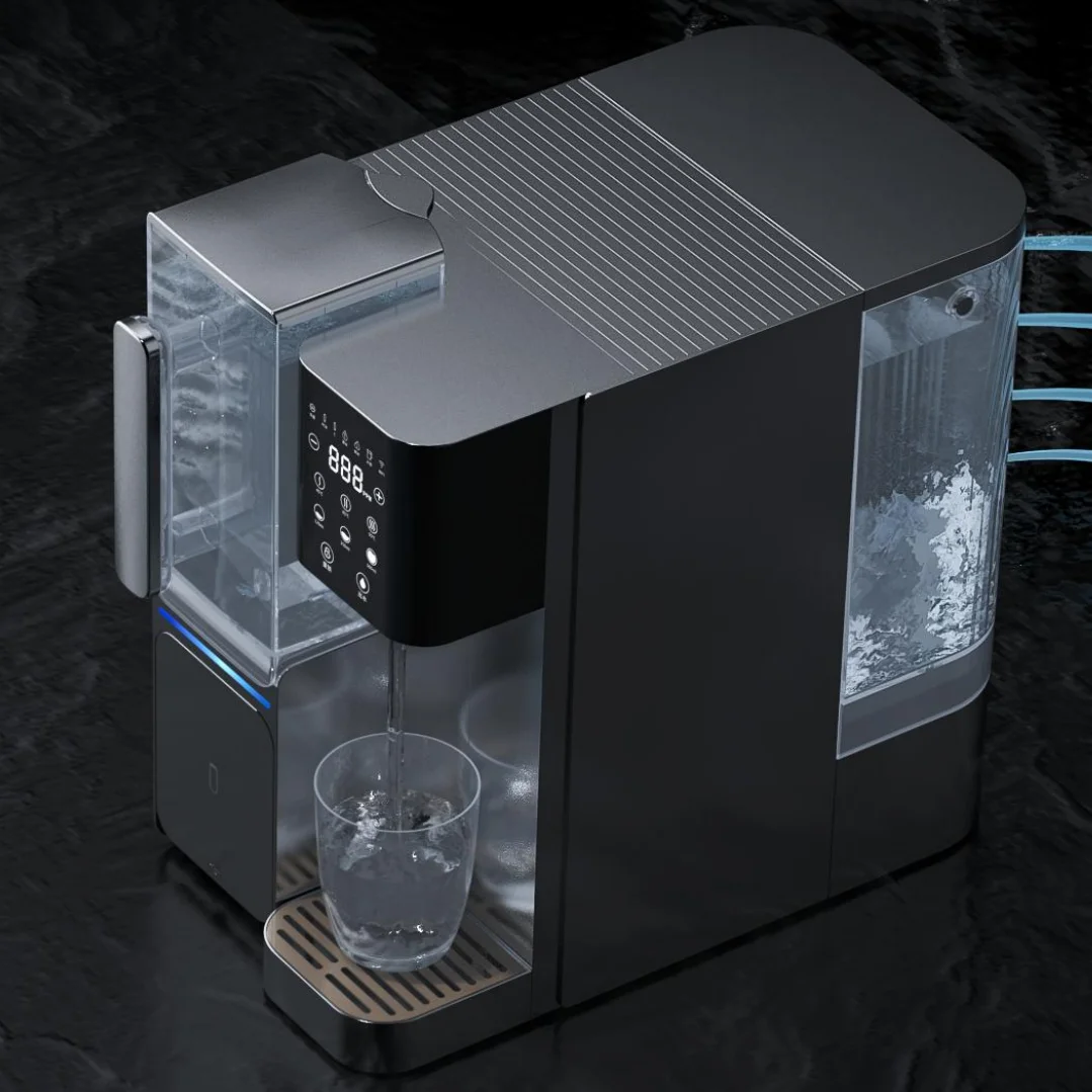 2024 New countertop water purifier hot cold water purifier with RO filter water dispenser
