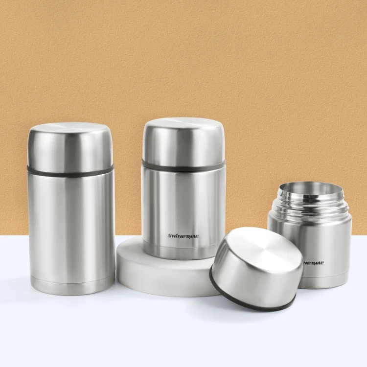 Vacuum Insulated Stainless Steel Lunch Containers, Wide Mouth Soup Flask for Hot Food, Leak Proof Food Jar