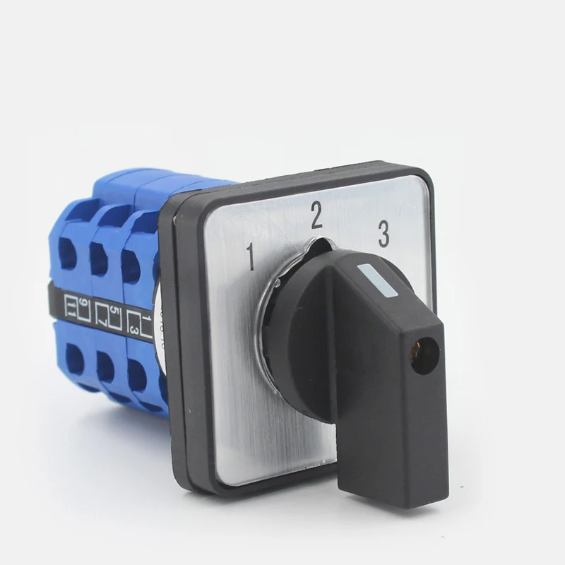 LW26-20 water pump motor manual active/standby power 1-2-3 rotary switch 20A 3 position 3 pole changeover switch